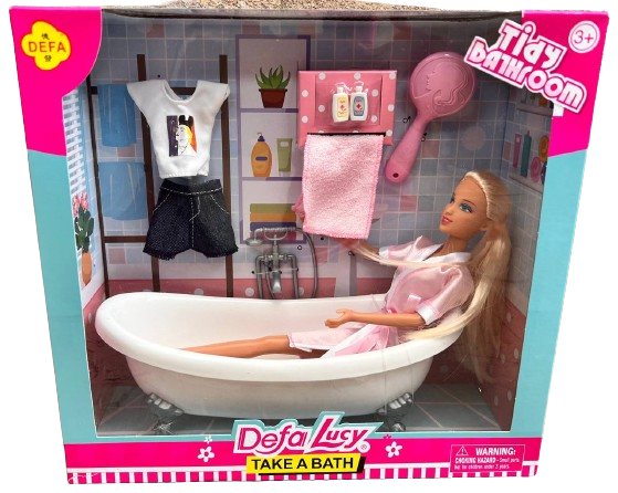 Кукла в ванной комнате Defa Lucy с аксессуарами (8444)