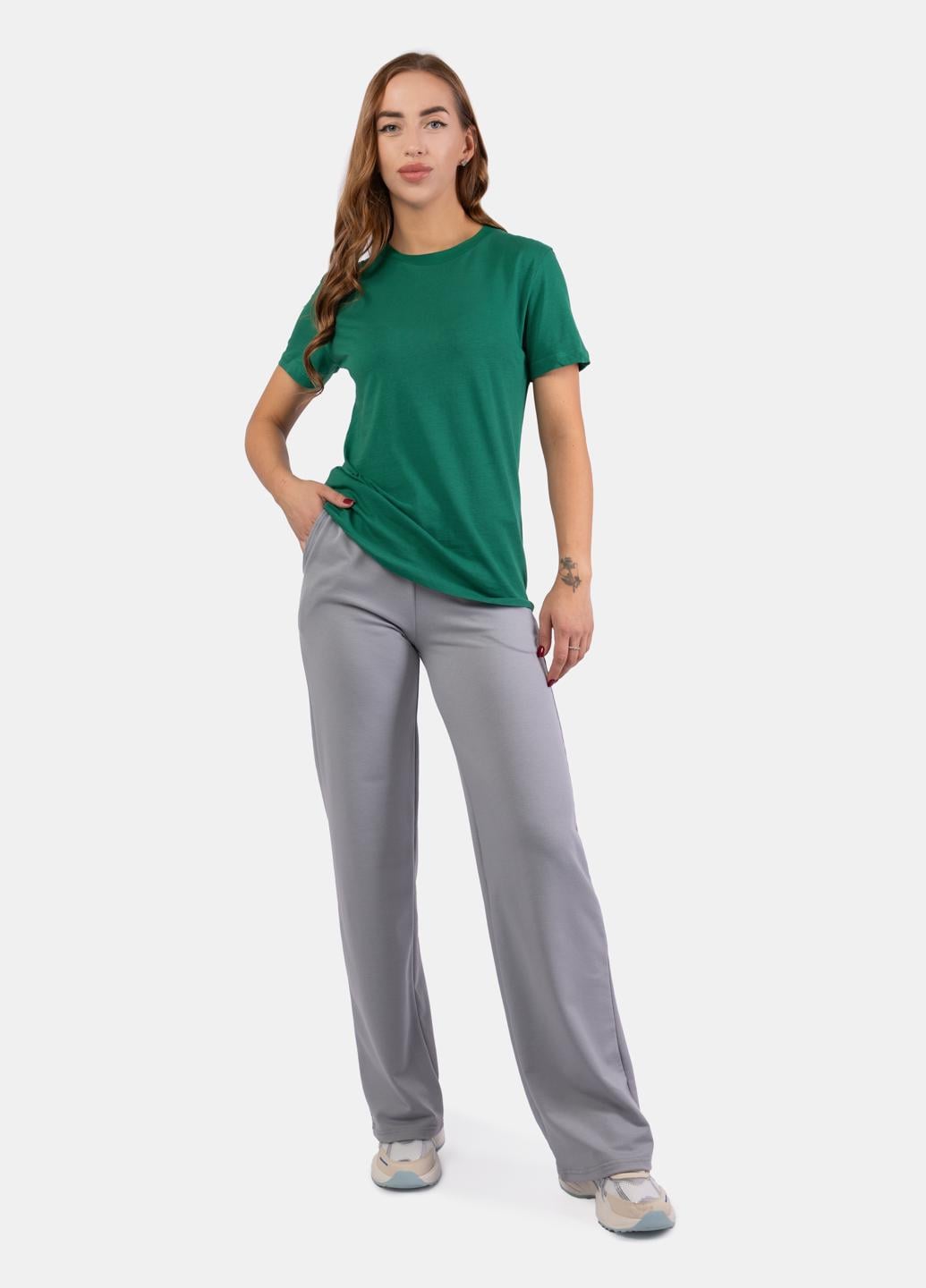 Cпортивные брюки женские прямые Fashion 103624 XXL Серый