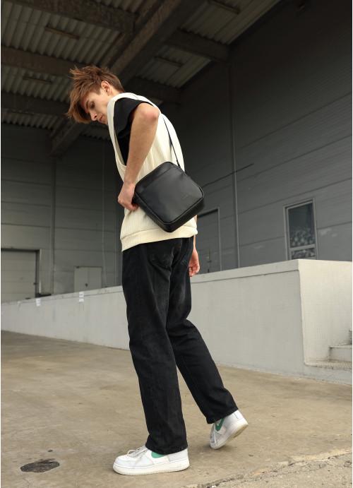 Мужская сумка-мессенджер Sambag через плечо из экокожи Черный (914019723) - фото 5