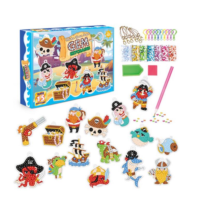 Набір для творчості Алмазна мозаїка Пірати SK8020 брелок 15 шт. (RLT47130) Набір для творчості Алмазна мозаїка Пірати SK8020 брелок 15 шт. (RLT47130)