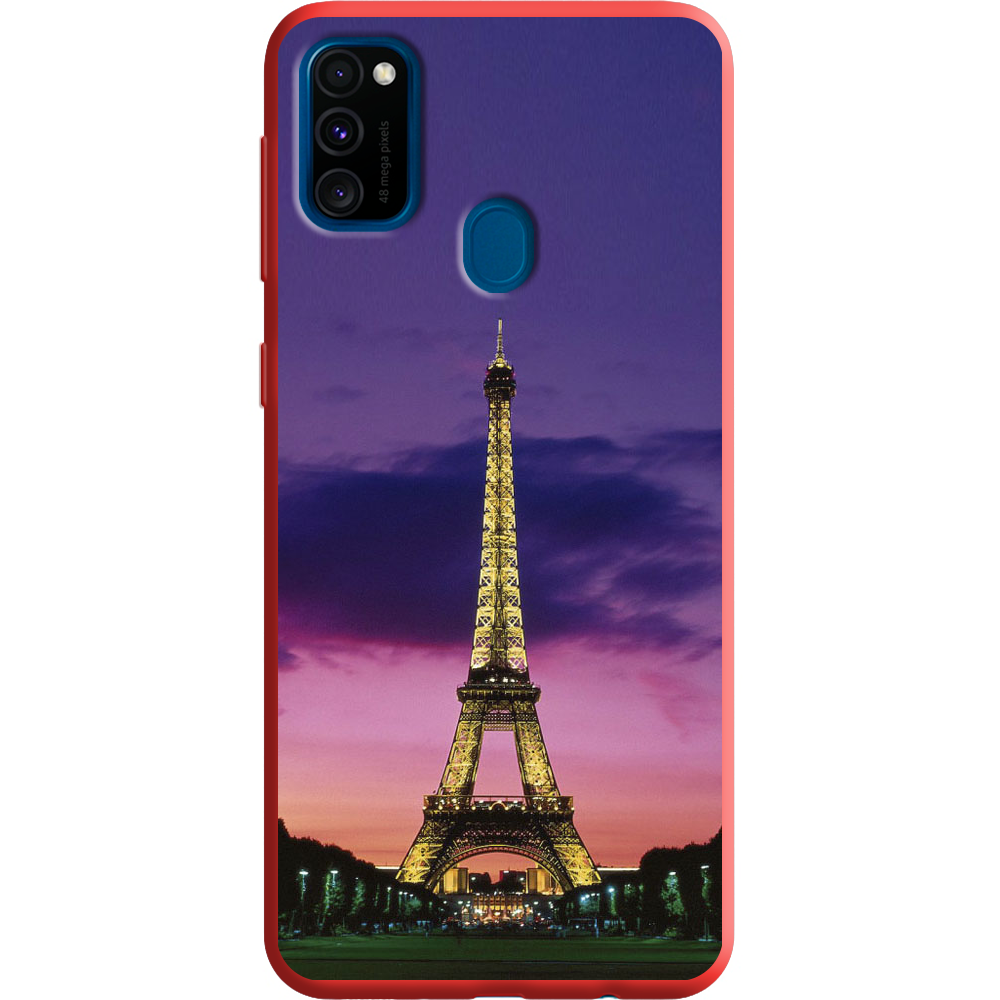 Чохол Boxface Samsung M307 Galaxy M30s Опівночі в Парижі Червоний силікон  (38209-up964-38660)