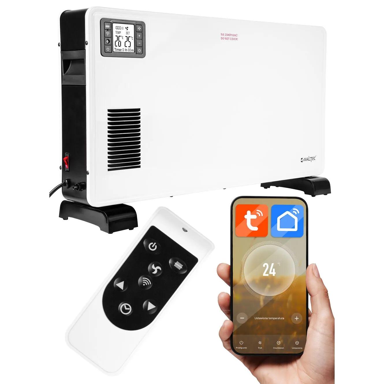 Конвектор електричний Maltec CH3500DW 2300 Wifi керування через телефон з дисплеєм Білий - фото 9 Конвектор електричний Maltec CH3500DW 2300 Wifi керування через телефон з дисплеєм Білий - фото 9