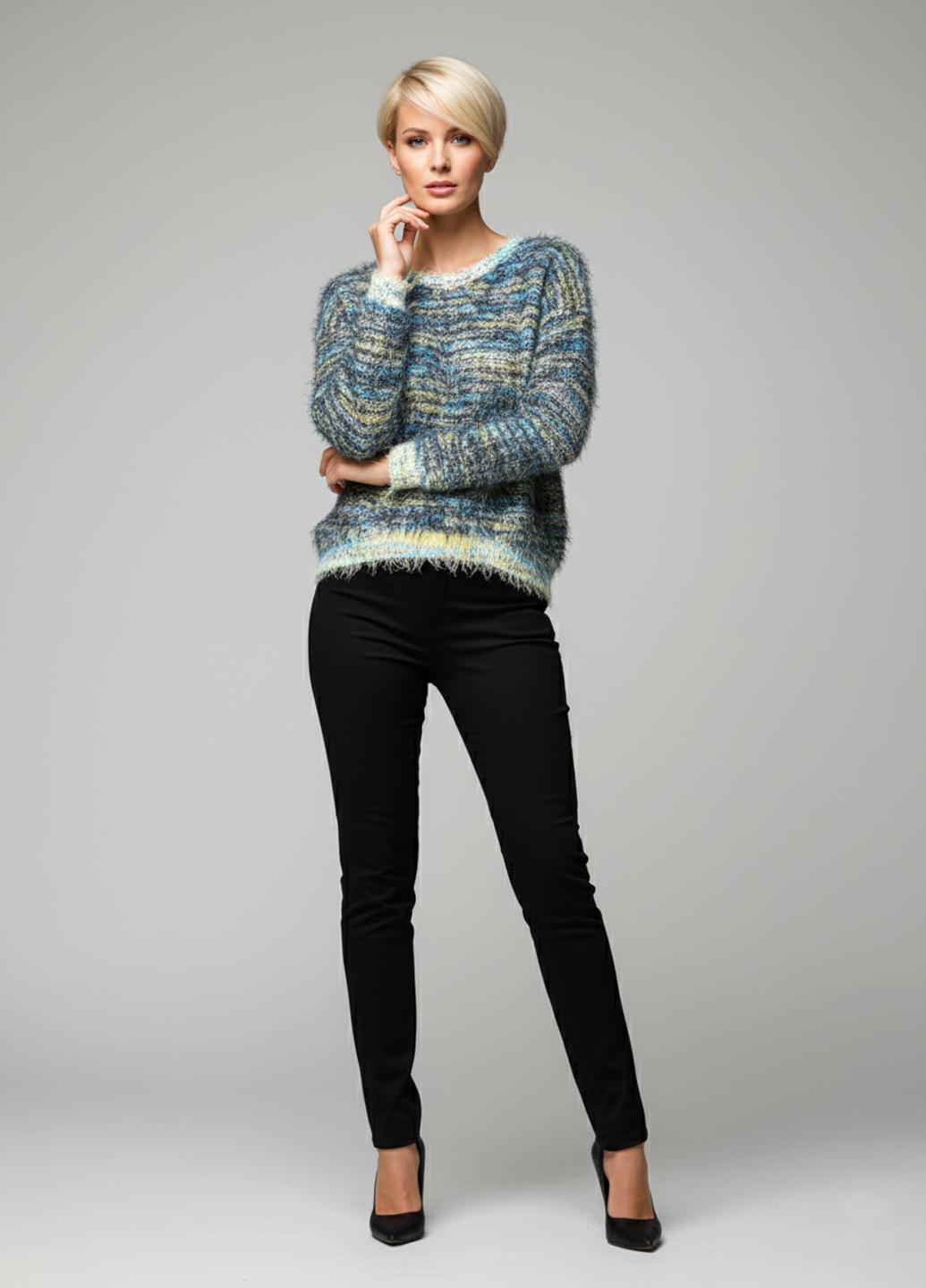 Джемпер Forza Viva FV-5540030 женский демисезонный р. 46 Голубой (FV-5540030-46) - фото 2