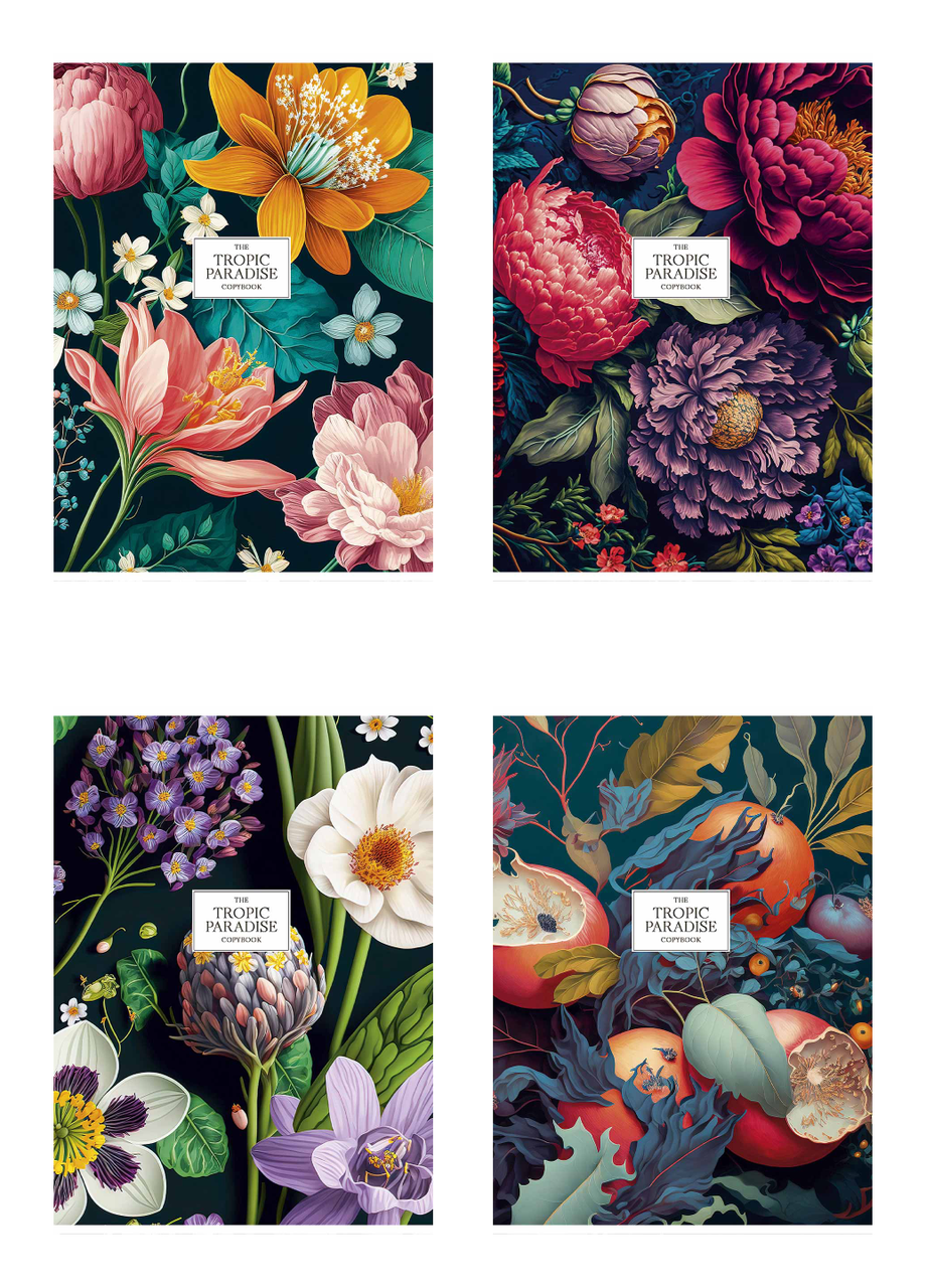 Комплект шкільних загальних зошитів Школярик А5 48 арк. у лінію 4 шт. (5227 4823088237511)