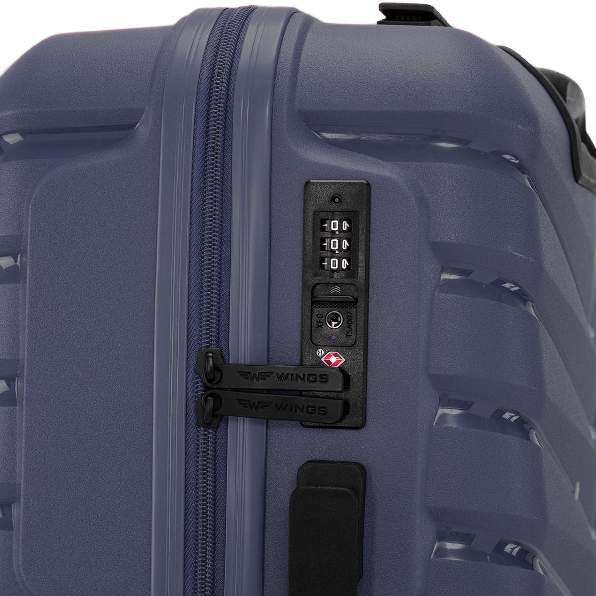 Чемодан полипропиленовый Wings PHX01 средний Синий (Wp00559) - фото 5 Чемодан полипропиленовый Wings PHX01 средний Синий (Wp00559) - фото 5