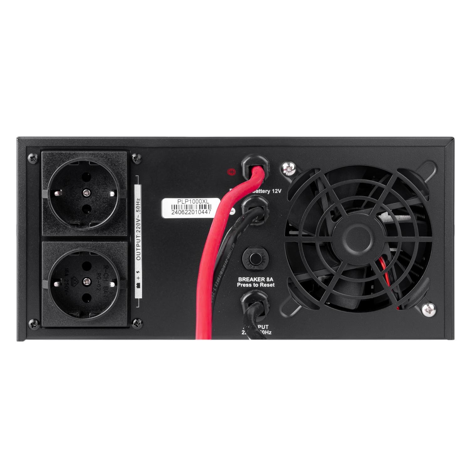 Инвертор PrologiX 1000ВА/800 Вт 12В 2xSchuko Pure Sine Wave Black (PLP1000XL) - фото 7 Инвертор PrologiX 1000ВА/800 Вт 12В 2xSchuko Pure Sine Wave Black (PLP1000XL) - фото 7