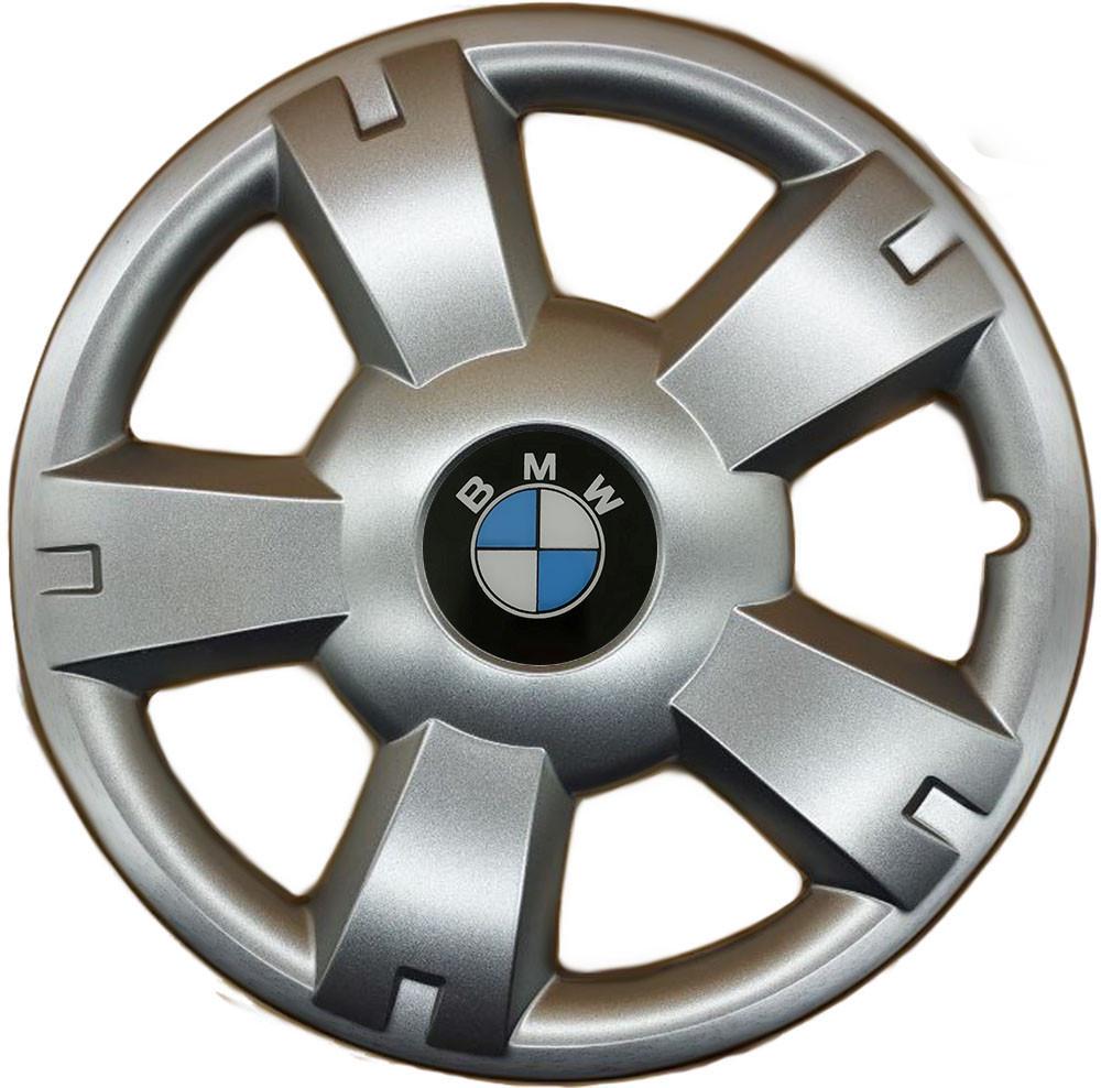 Колпаки SJS 201 с логотипом BMW 4 шт. R14 Серебряный (2654556189)