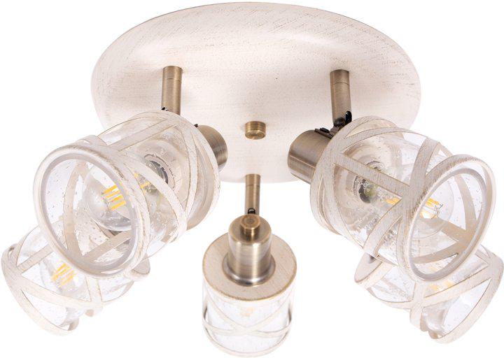 Люстра Altalusse INL-6146C-05 Antique Brass/Ivory (8599879908378)