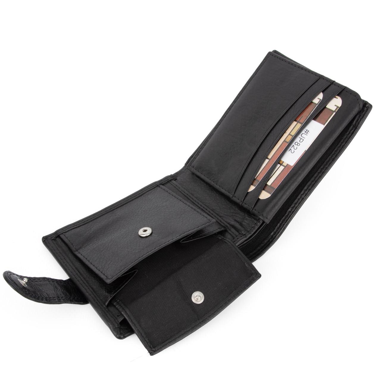 Портмоне мужское кожаное SU822 Virginia Conti на кнопке Черный (2775522047) - фото 6 Портмоне мужское кожаное SU822 Virginia Conti на кнопке Черный (2775522047) - фото 6