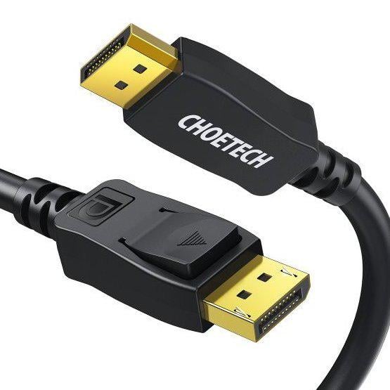 Кабель Choetech DisplayPort V1,4 2 м (XDD01) - фото 2 Кабель Choetech DisplayPort V1,4 2 м (XDD01) - фото 2