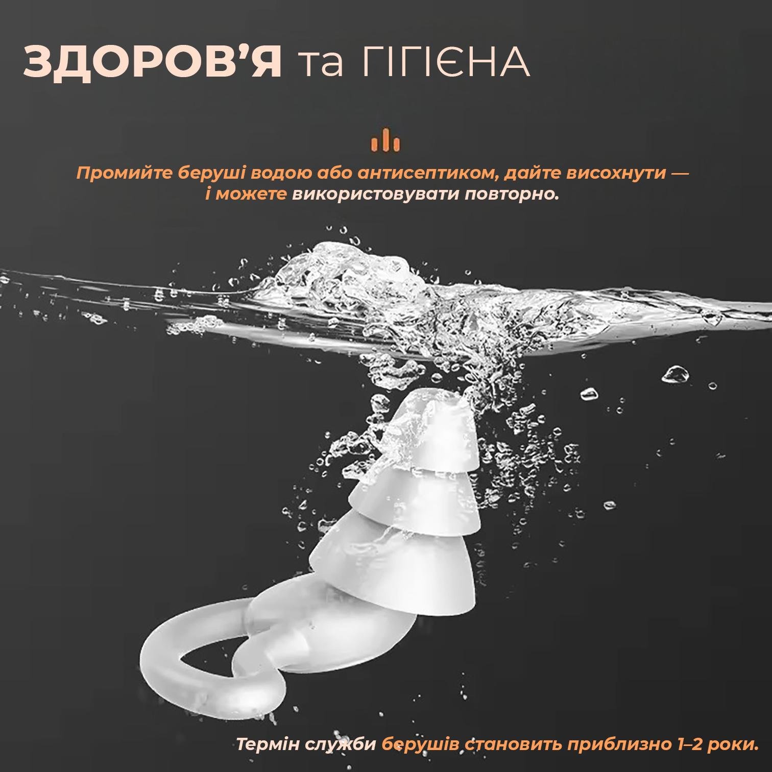 Беруши для сна Univerza Акула силиконовые шумоподавляющие анатомические в футляре Черный - фото 11 Беруши для сна Univerza Акула силиконовые шумоподавляющие анатомические в футляре Черный - фото 11