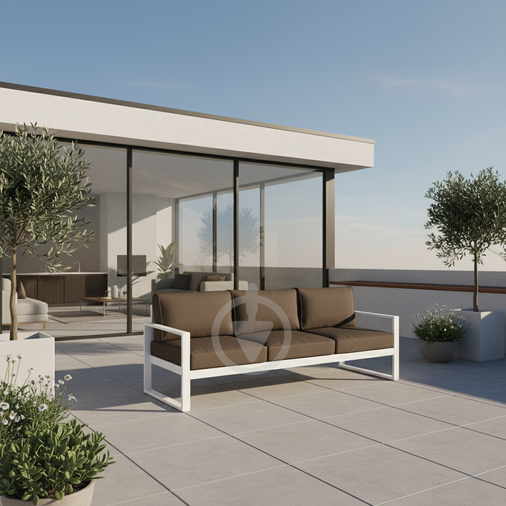 Диван металевий AVVS tech Бостон вуличний лофт з підлокітниками оксфорд 250 см Коричневий/Білий (30067077) - фото 4 Диван металевий AVVS tech Бостон вуличний лофт з підлокітниками оксфорд 250 см Коричневий/Білий (30067077) - фото 4