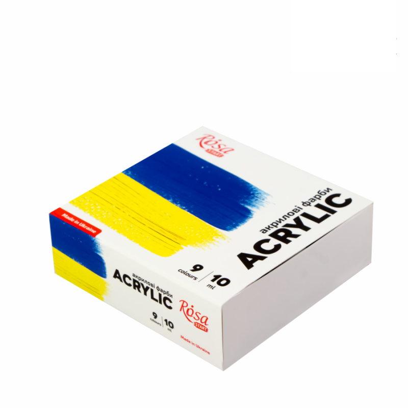 Набор акриловых красок ROSA Start Ukraine 9 цветов по 10 мл (322111008)