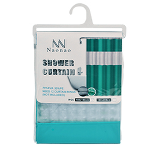 Штора в ванную Stenson R89751 180x180 см Бирюзовый