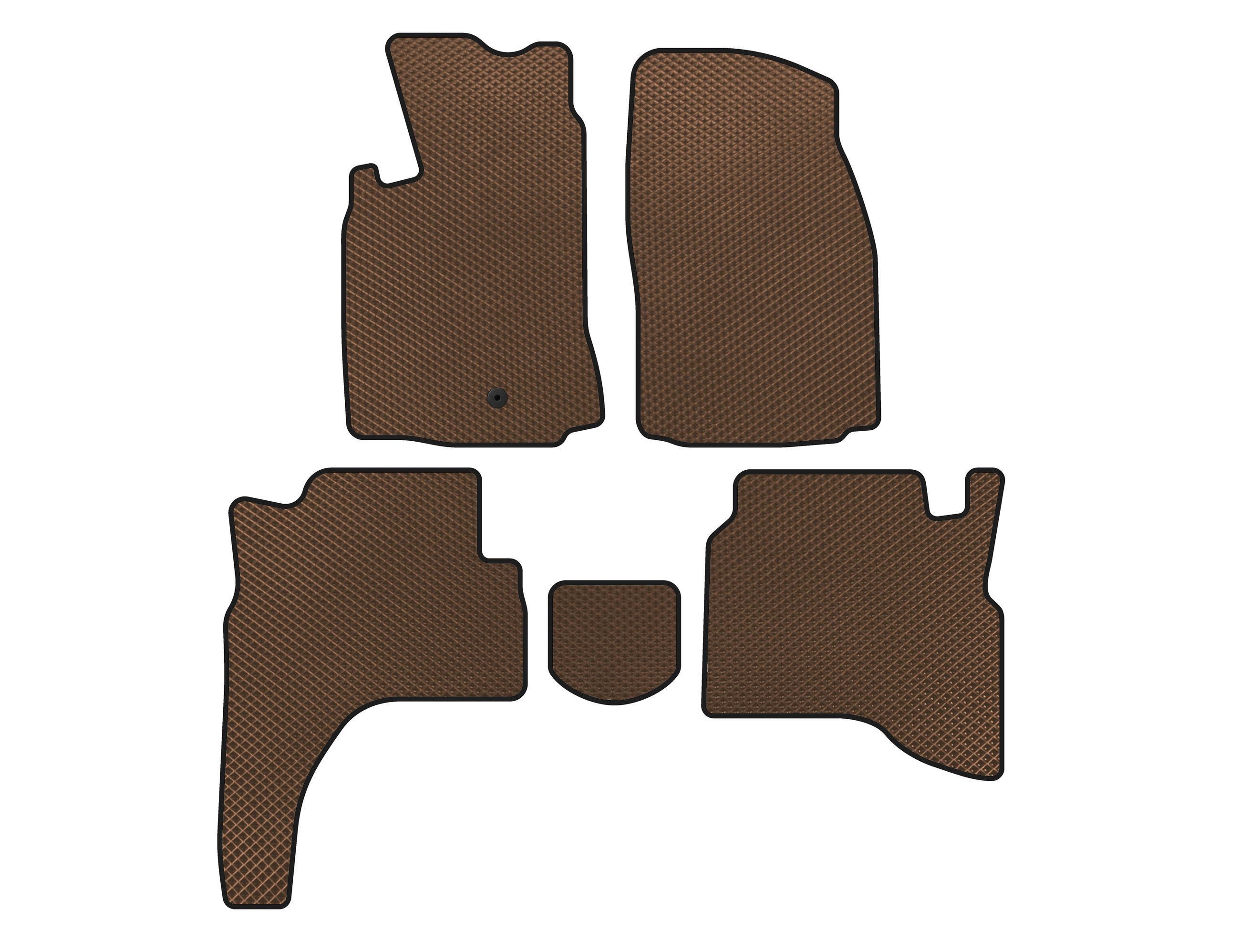 Коврики EVA Digital Designs для Mitsubishi Pajero Sport 1996-2007 гг. Коричневый (141855)