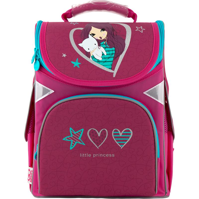 Рюкзак школьный каркасный GoPack Education 34x26x13см 11л LittlePrincess (GO20-5001S-3)