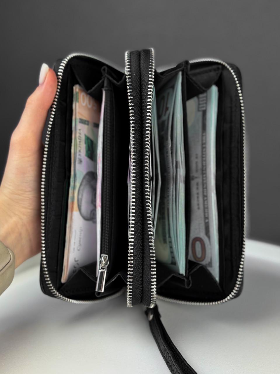 Клатч-гаманець чоловічий із натуральної зернистої шкіри Чорний (2787214675) - фото 5 Клатч-гаманець чоловічий із натуральної зернистої шкіри Чорний (2787214675) - фото 5