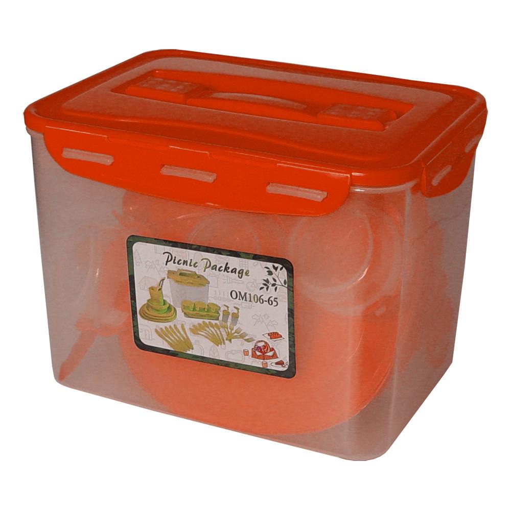 Набор для пикника R30213 красный 65 пр.