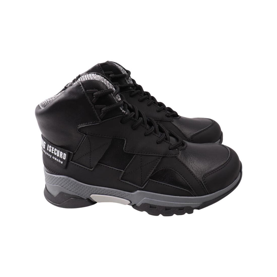 Ботинки мужские Brave из кожи р. 39 Черный (202-22/23ZHS)