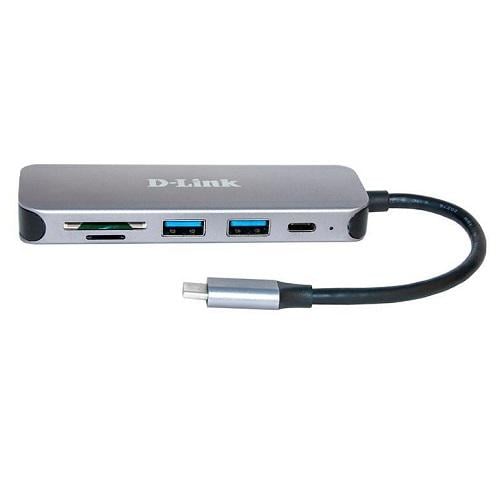 USB-хаб D-Link DUB-2325 Сірий (13827449)