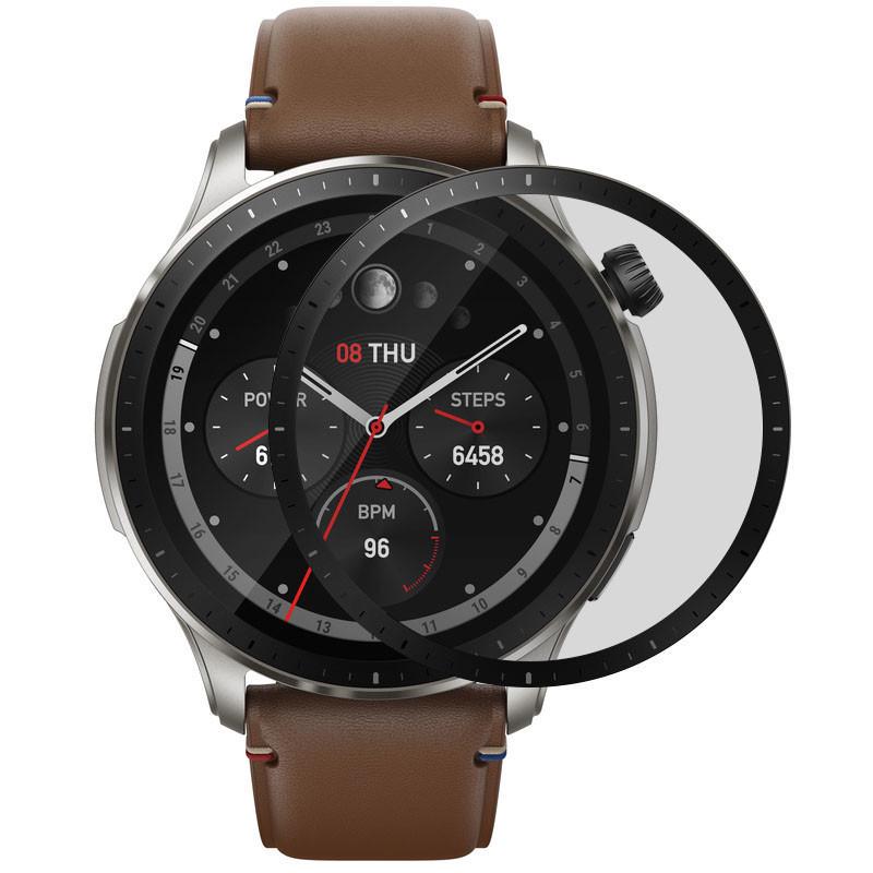 Полімерна плівка 3D full glue для Xiaomi Amazfit GTR 4 Чорний (00000057642_1)