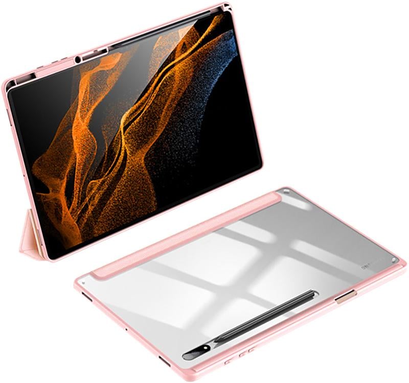 Чехол-книжка Dux Ducis Toby Series для Samsung Galaxy Tab S9 Plus 12,4'' X810/X816B Pink (13992303) - фото 3 Чехол-книжка Dux Ducis Toby Series для Samsung Galaxy Tab S9 Plus 12,4'' X810/X816B Pink (13992303) - фото 3