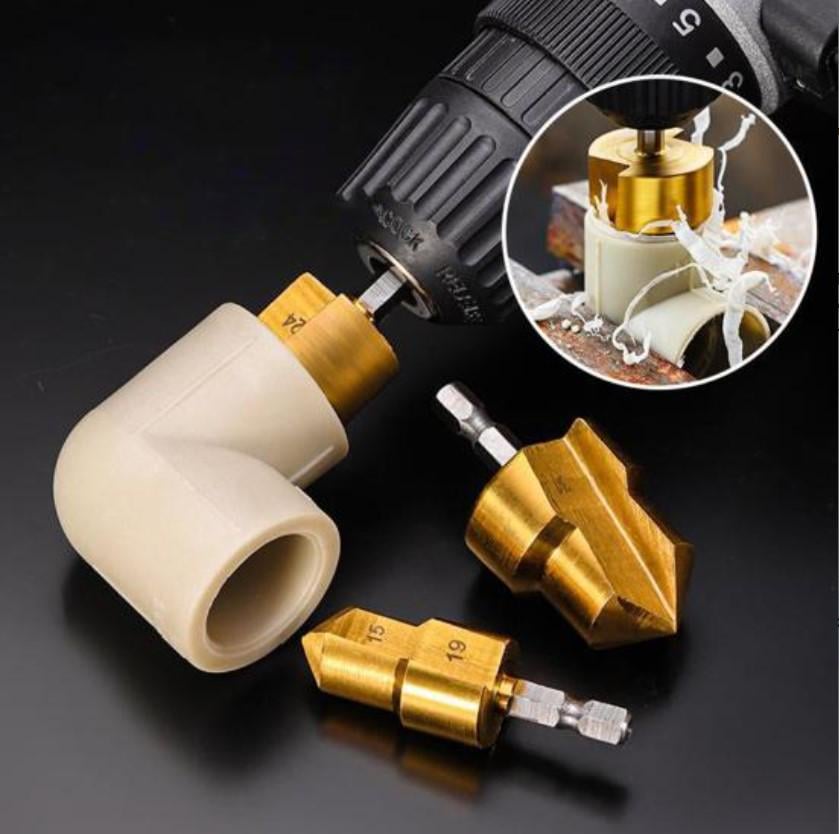 Комплект ступеневих свердл для ПВХ/PPR труб для відновлення фітингів 20/25/32 мм - фото 8