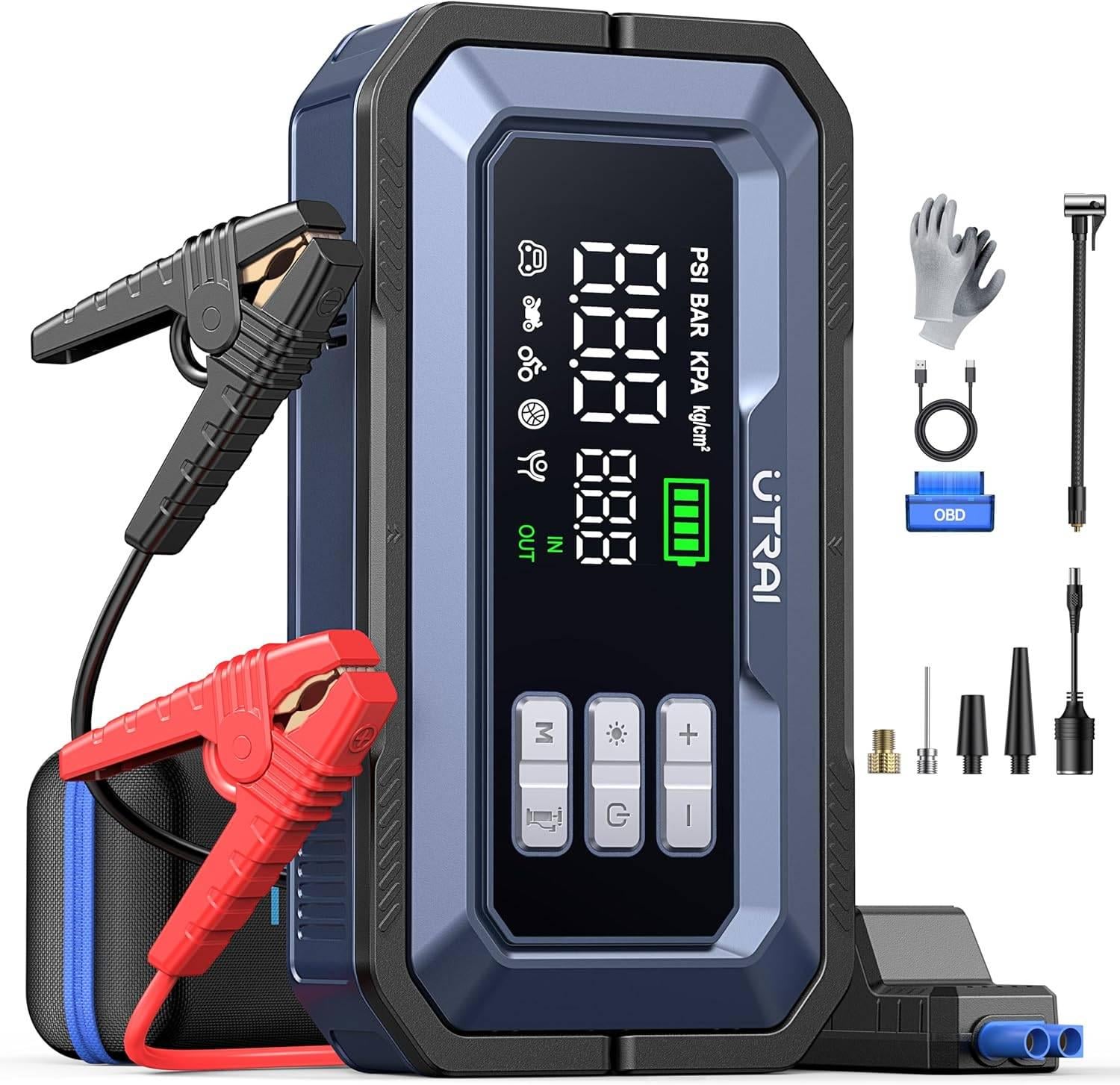 Пусковий пристрій UTRAI JS-30 7000A 59,2Wh з компресором (1399)