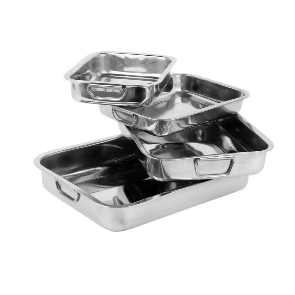 Набір деко прямокутних із нержавіючої сталі 4 штуки