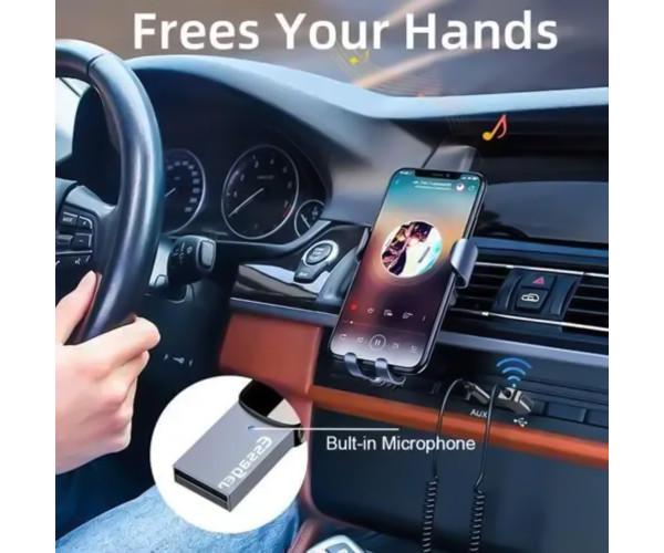 Ресівер автомобільний Bluetooth аудіо Essager EBTEB01-JSQA AUX Adapter Grey - фото 4