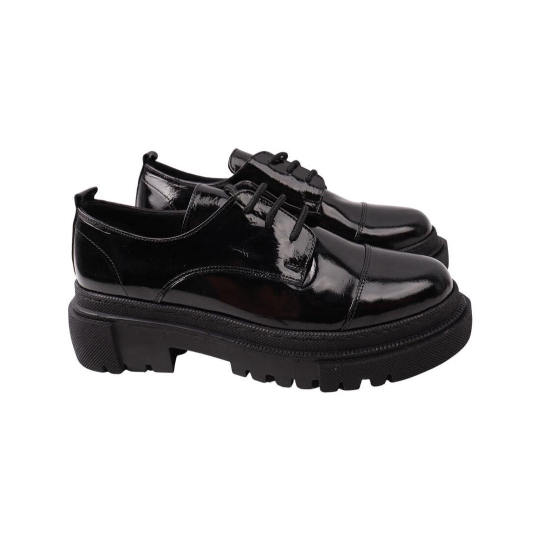 Туфли женские Aquamarin из лаковой кожи р. 36 Черный (2039-21DTC)