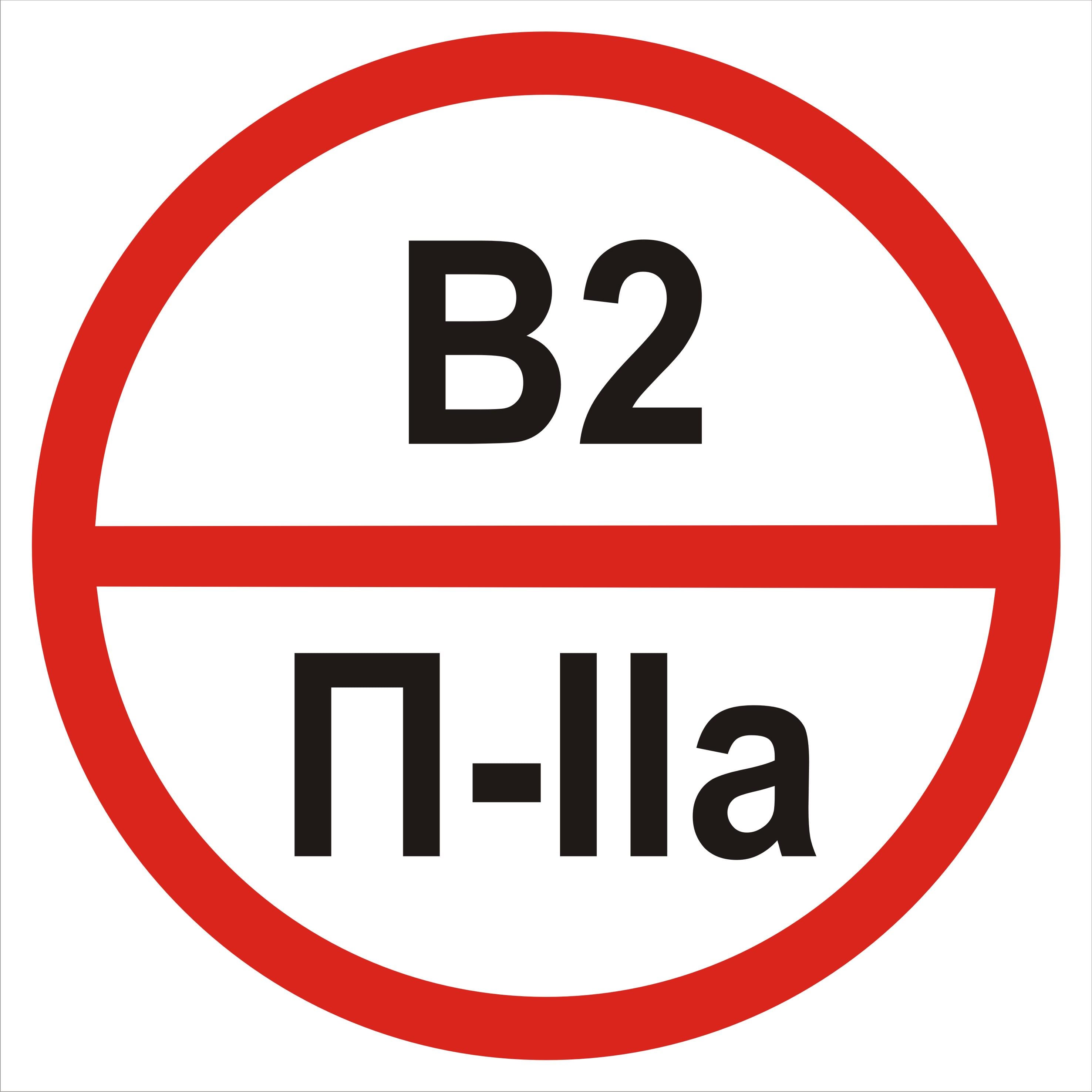Табличка категория помещения В2/П2а 20х20 см (00210) Табличка категория помещения В2/П2а 20х20 см (00210)