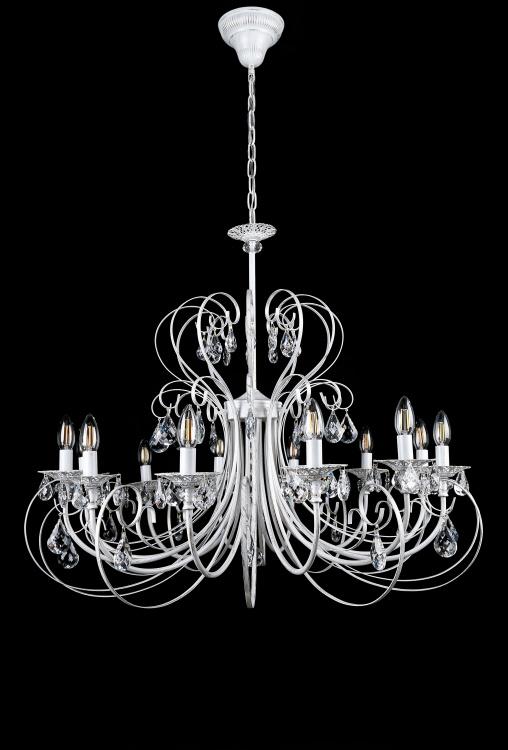 Люстра свеча Ray L3305/12 WT+GD (IR007068) Люстра свеча Ray L3305/12 WT+GD (IR007068)