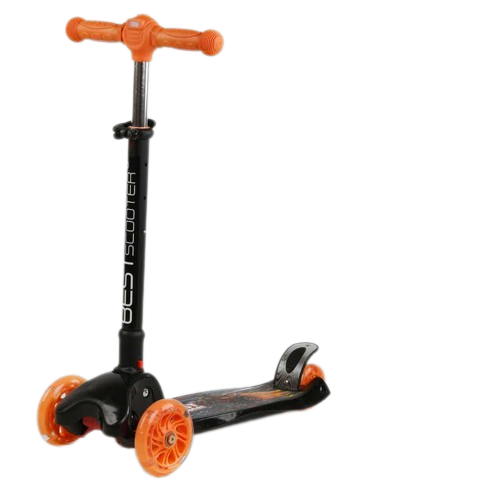 Самокат трехколесный Best Scooter L-7841 MAXI 4 колеса PU со светом D 12 см (111640)