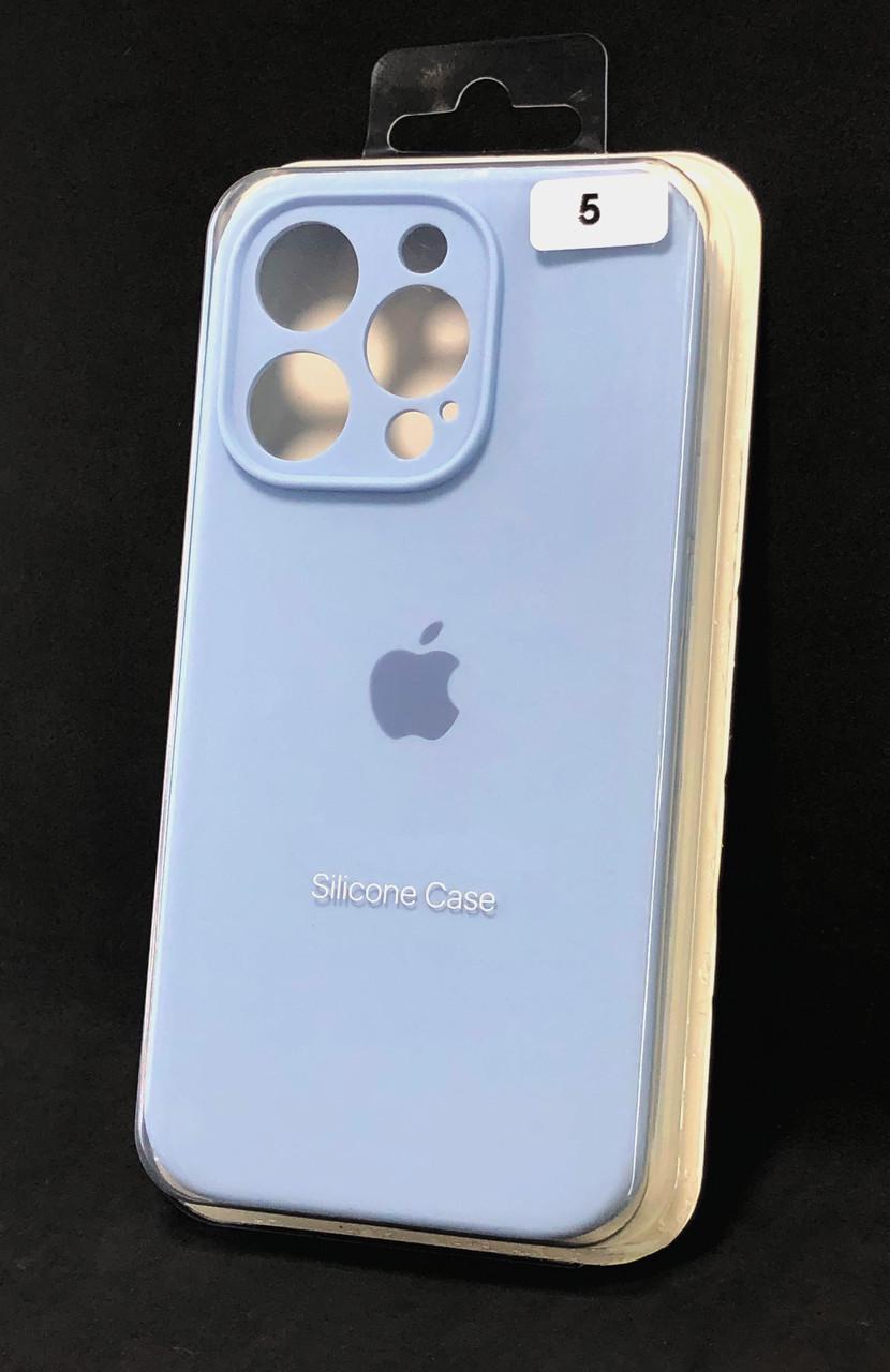 Чехол для телефона iPhone 15Plus Silicone Case FULL Camera №5 powder blue - фото 2