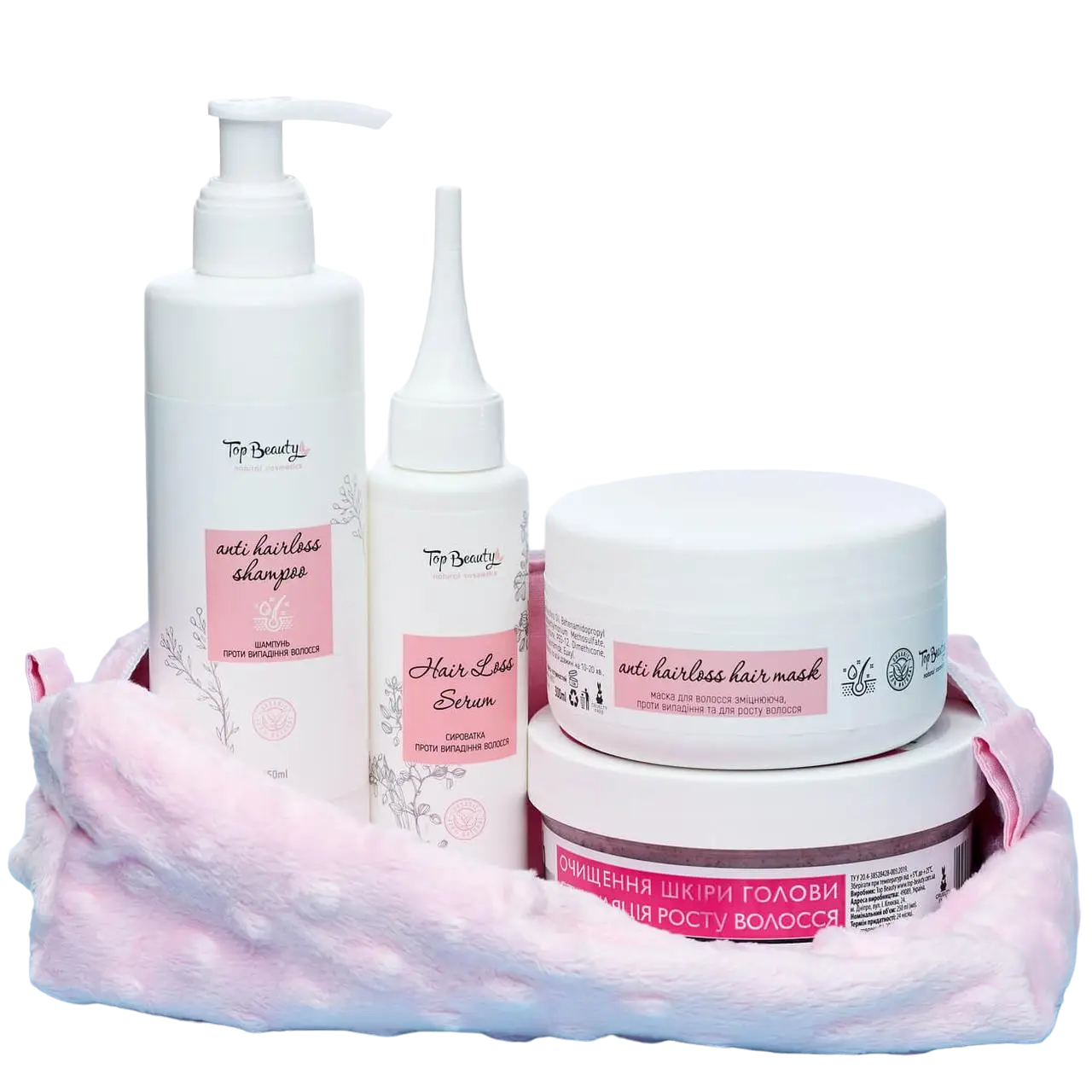 Набор против выпадения и для роста волос Top Beauty из 4 продуктов (14593415)