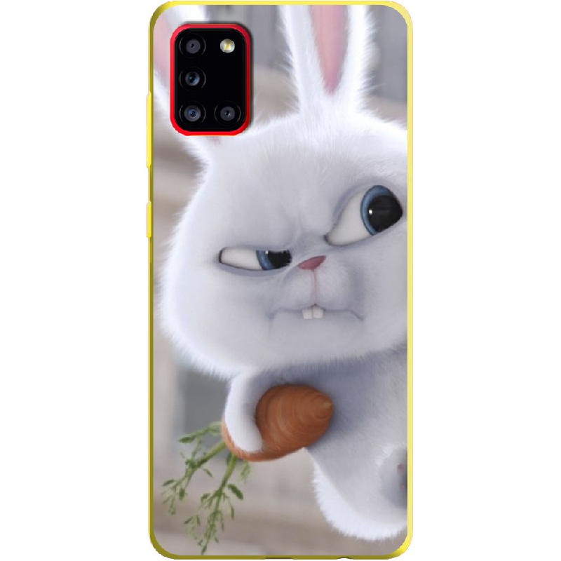 Чохол Boxface Samsung A315 Galaxy A31 Rabbit Snowball Жовтий силікон (39470-up1116-39919)