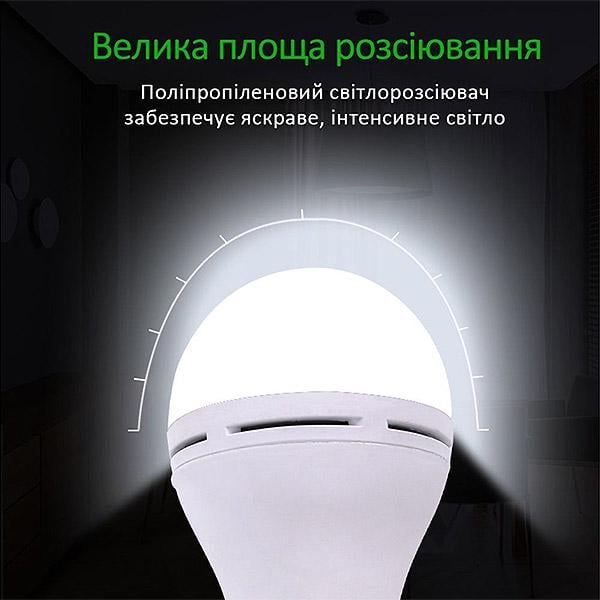 Світлодіодна лампа Smart Bulb 15W з акумулятором (12383173) - фото 6