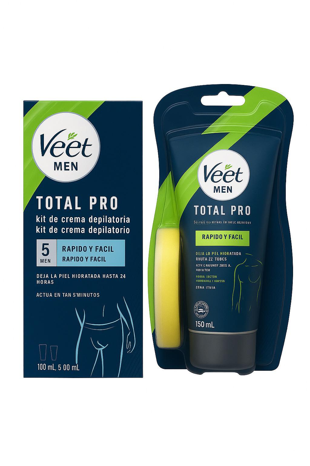 Крем мужской для депиляции Veet Men Total Pro интим и тело