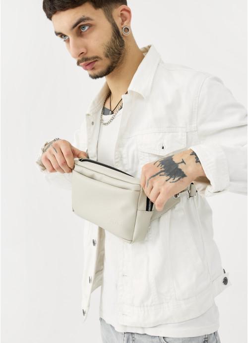 Поясная сумка мужская Sambag из экокожи Серый (792024616)