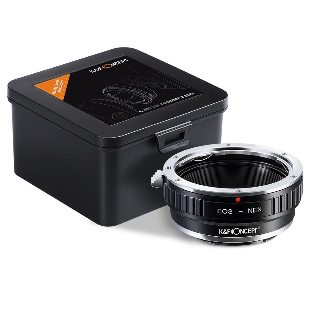 Адаптер K&F Concept EOS-NEX KF06.069 для объективов Canon EF/EF-S Sony E NEX на байонет Sony E