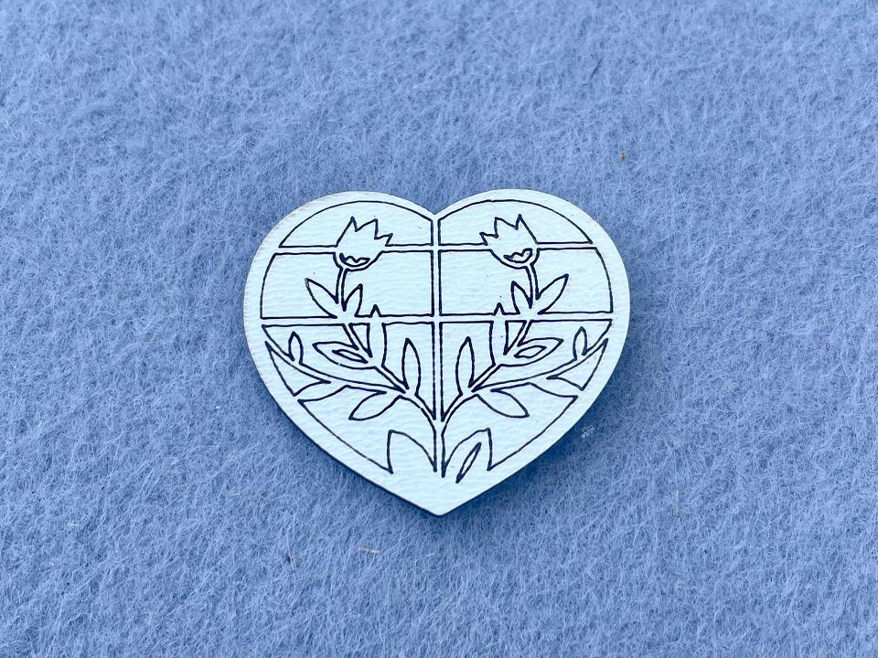 Декор із МДФ Серце 50 шт. (21178)