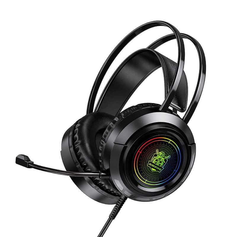 Игровые наушники BOROFONE BO103 Surpass Gaming headphones 213x170x102 мм black Игровые наушники BOROFONE BO103 Surpass Gaming headphones 213x170x102 мм black