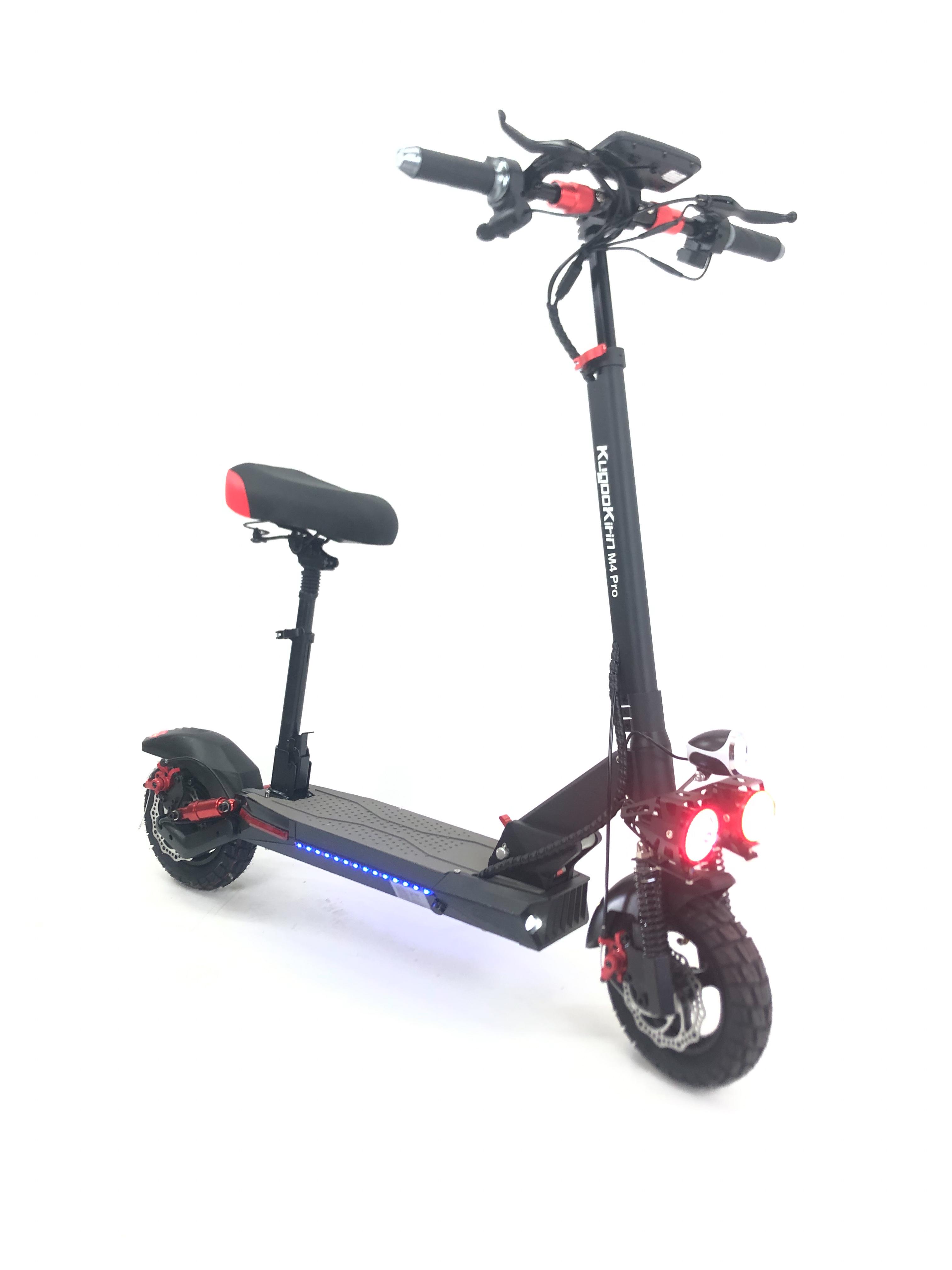 Электросамокат с сиденьем KugooKirin M4 PRO Exclusive 2000W 48V 21Ah - фото 5 Электросамокат с сиденьем KugooKirin M4 PRO Exclusive 2000W 48V 21Ah - фото 5