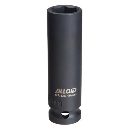 Головка торцева ударна глибока Alloid 1/2" DR 16 мм (GUG-51116)