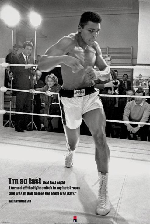 Постер плакат Muhammad Ali Fast 61x91,5 см