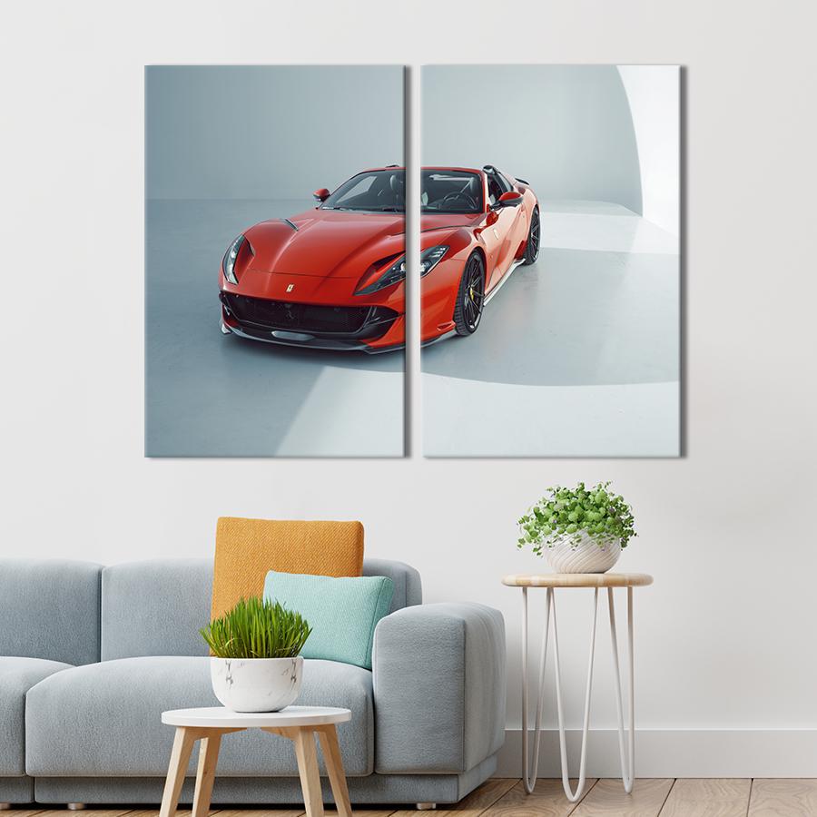 Картина на холсте Культовое авто Ferrari 812 GTS 111x81 см (1374-2)