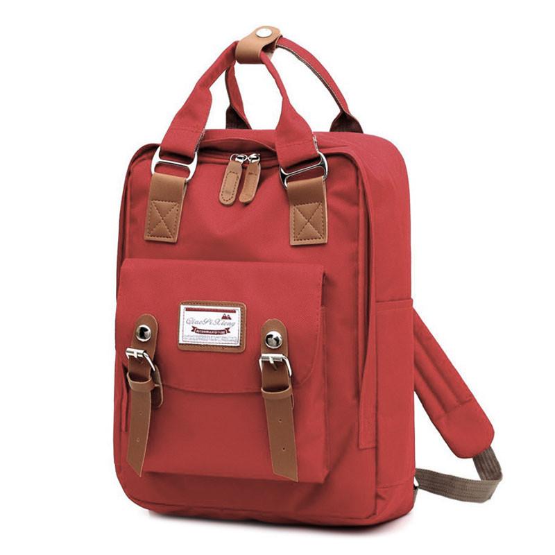 Рюкзак Lesko SM-04 Red шкільний унісекс повсякденний з USB для заряджання