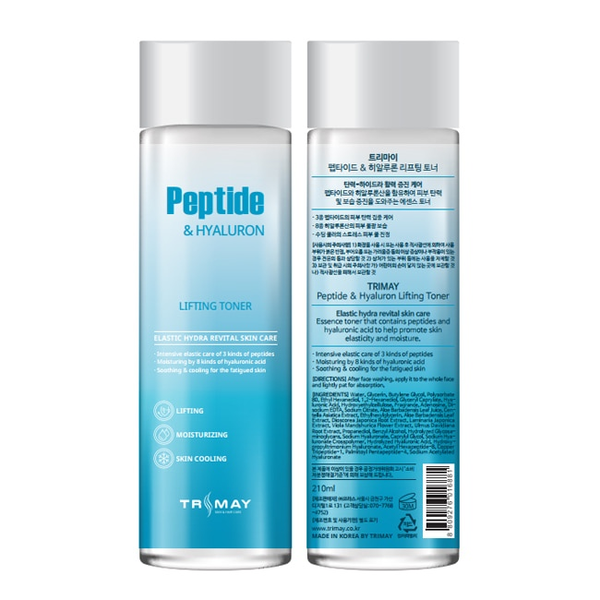 Тонер Trimay Peptide&Hyaluron Lifting Toner с комплексом пептидов 210 мл