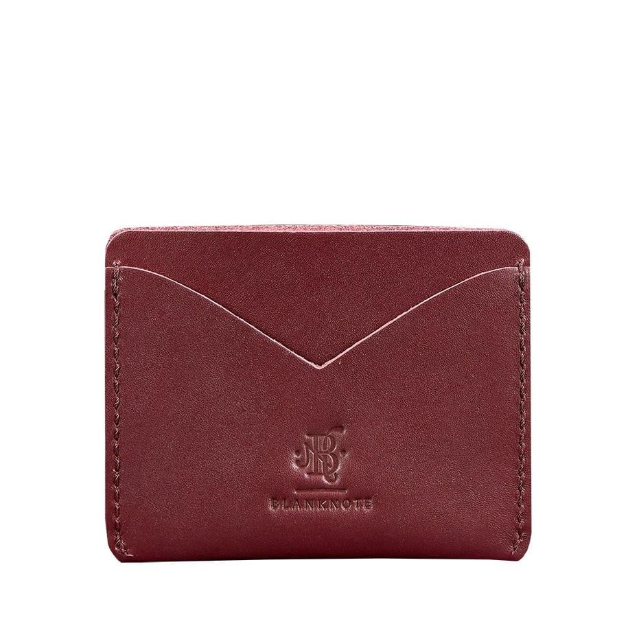Визитница женская кожаная 5.0 Краст Бордовый (A-026629)